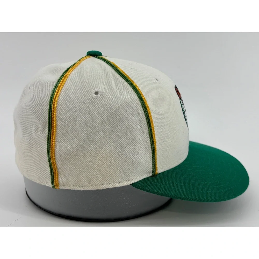 Vintage Boston Celtics Hat 100% Wool Reebok Sample Fitted Mens 7 1/8
